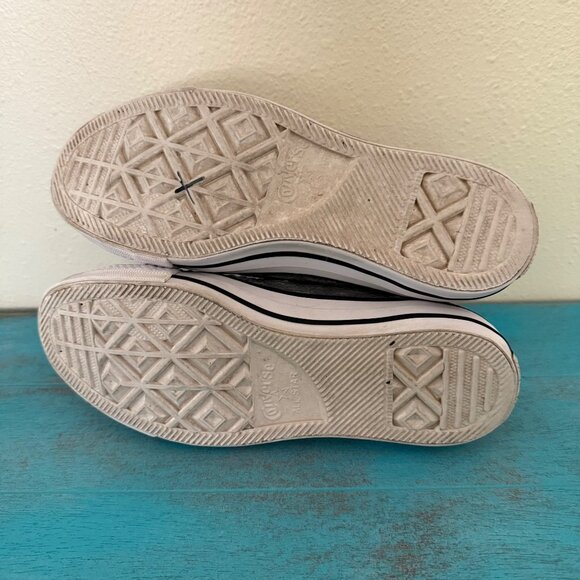 Converse Silver Sequin Chuck Taylor All Star High Top Sneakers Size 7 Womens - Picture 11 of 11